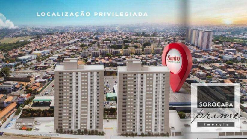 Apartamento com 2 dormitórios à venda, 50 m² por R$ 192.000,00 - Jardim Abatiá - Sorocaba/SP
