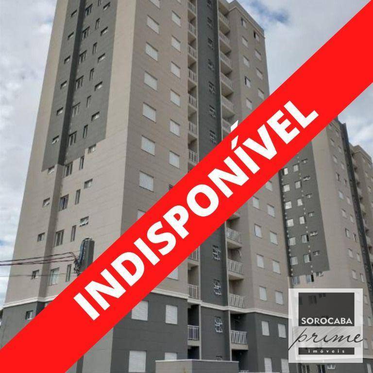 Apartamento com 2 dormitórios para alugar, 56 m² PACOTE FECHADO POR R$ 1.500/mês - Residencial Reserva Europa - Sorocaba/SP