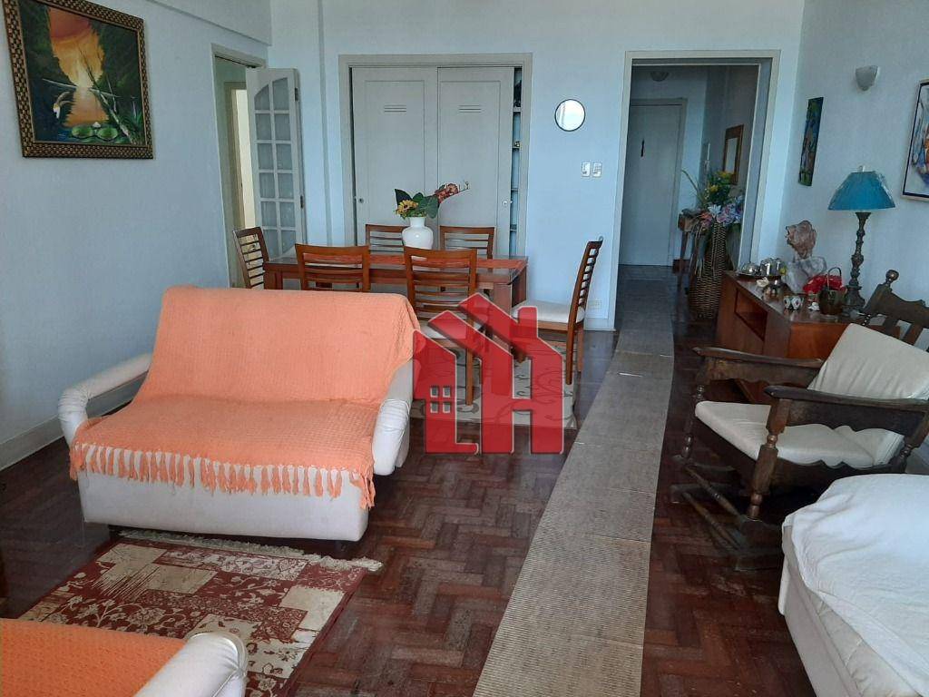 Apartamento com 3 dormitórios para alugar, 130 m² por R$ 5.000,00/mês - Itararé - São Vicente/SP