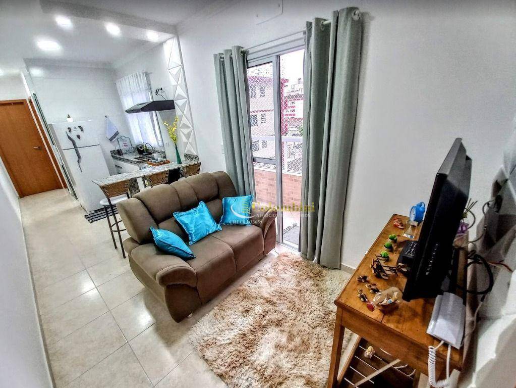 Apartamento com 1 dormitório à venda, 40 m² por R$ 315.000 - Canto do Forte - Praia Grande/SP
