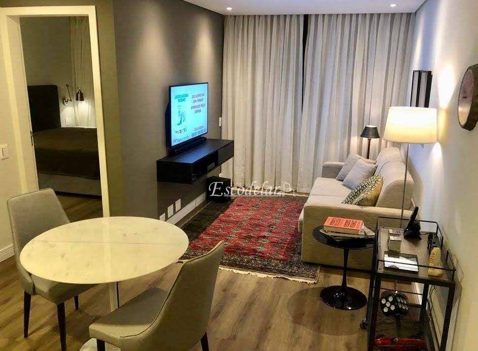 Apartamento com 1 dormitório para alugar, 43 m² por R$ 4.862,89/mês - Pinheiros - São Paulo/SP