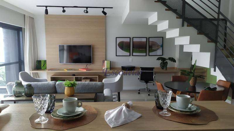 Apartamento Duplex com 2 dormitórios para alugar, 100 m² por R$ 20.576,48/mês - Itaim Bibi - São Paulo/SP