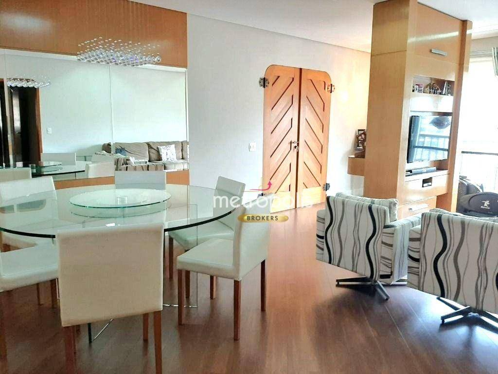 Apartamento com 3 dormitórios para alugar, 170 m² por R$ 6.729,83/mês - Vila Bastos - Santo André/SP