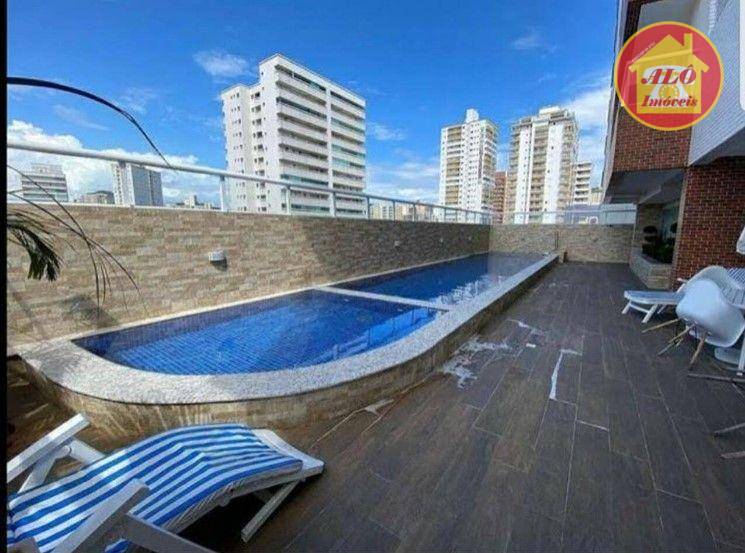 Apartamento com 2 quartos à venda, 86 m² por R$ 605.000 - Vila Guilhermina - Praia Grande/SP