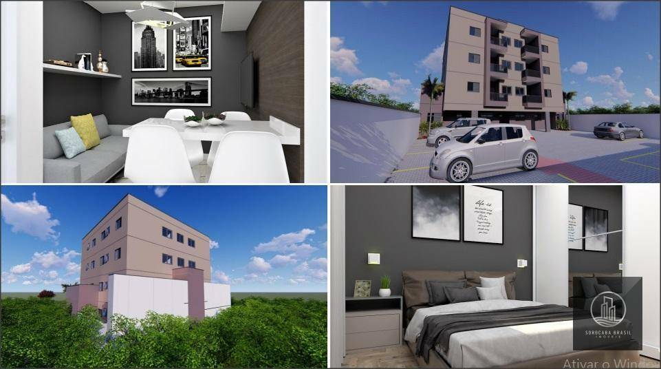 Apartamento com 2 dormitórios à venda, 53 m² por R$ 162.900 - Jardim Europa - LR London Residencial - Sorocaba/SP