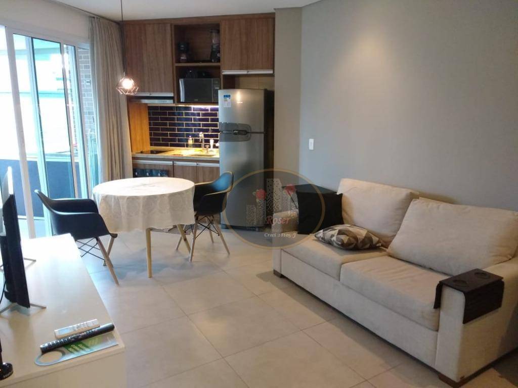 Flat com 1 dormitório à venda, 45 m² por R$ 630.000,00 - Gonzaga - Santos/SP