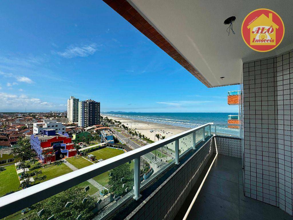 Apartamento vista mar com 2 quartos à venda, 74 m² por R$ 610.000 - Jardim Real - Praia Grande/SP
