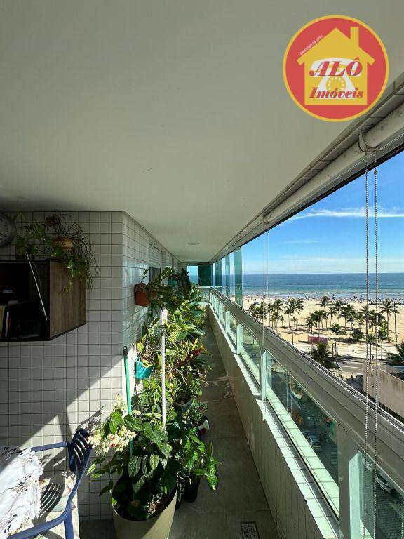 Apartamento vista mar com 3 quartos à venda, 140 m² por R$ 1.600.000 - Guilhermina - Praia Grande/SP