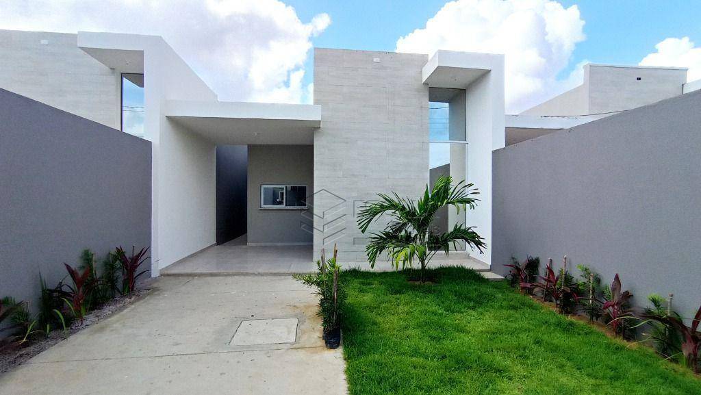 Casa plana com 3 quartos à venda, 90 m², suite, nova, financiada - Encantada - Eusébio/CE