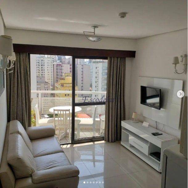 Apartamento com 1 dormitório para alugar, 35 m² por R$ 4.892,90/mês - Moema - São Paulo/SP