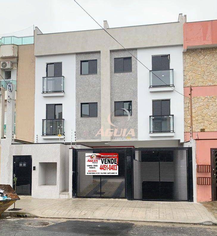 Cobertura com 2 dormitórios à venda, 42 m² + 42 m² por R$ 447.000 - Vila Pires - Santo André/SP