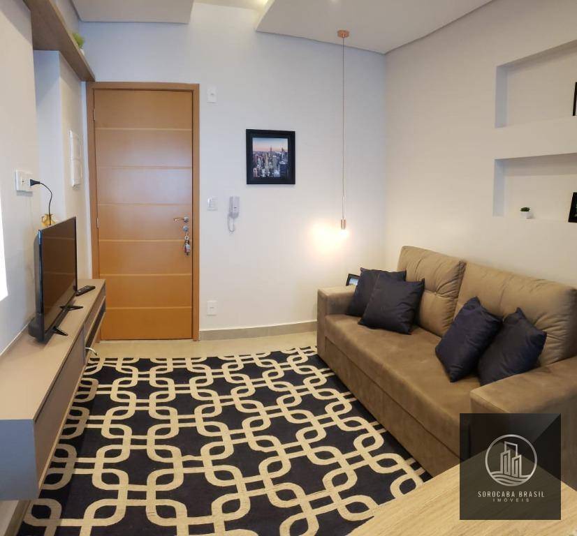 Apartamento com 1 dormitório, 52 m² - venda por R$ 460.000,00 ou aluguel por R$ 2.600,00/mês - Condomínio Spettacolo Patriani - Sorocaba/SP