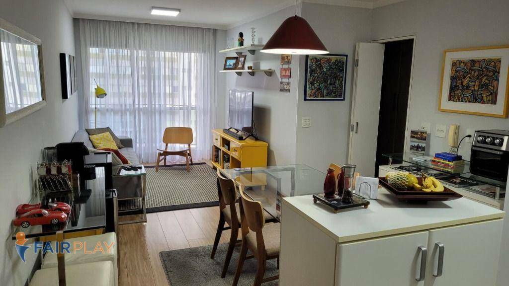 Apartamento com 1 dormitório para alugar, 48 m² por R$ 5.099,00/mês - Campo Belo - São Paulo/SP