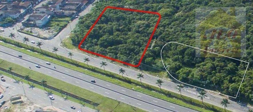 Terreno à venda, 5700 m² por R$ 14.421.607,20 - Mirim - Praia Grande/SP