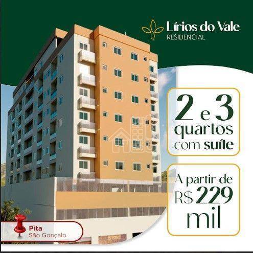 Apartamento com 3 dormitórios à venda, 66 m² por R$ 293.000,00 - Sete Pontes - São Gonçalo/RJ
