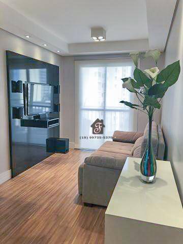 Apartamento com 2 dormitórios à venda, 57 m² por R$ 377.000 - Bonfim - Campinas/SP