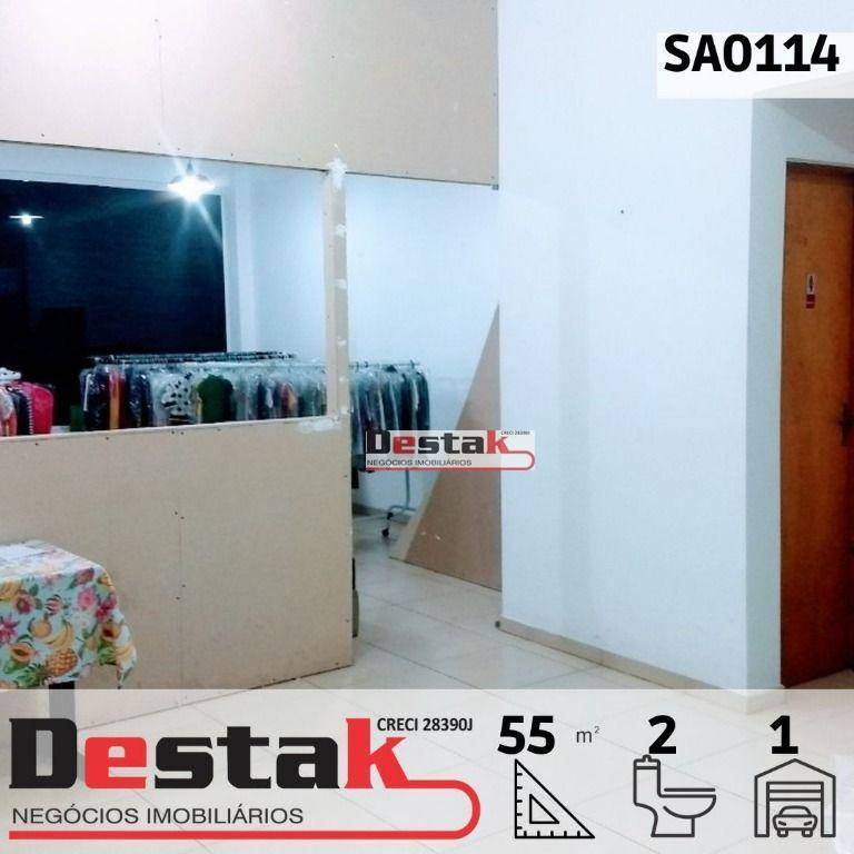 Sala para alugar, 55 m² por R$ 1.500,00/mês - Piraporinha - Diadema/SP