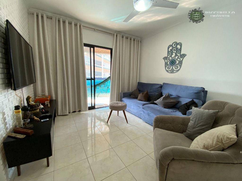 Apartamento 3 dormitórios, 93 m², R$ 480 mil, Caiçara, Praia Grande/SP