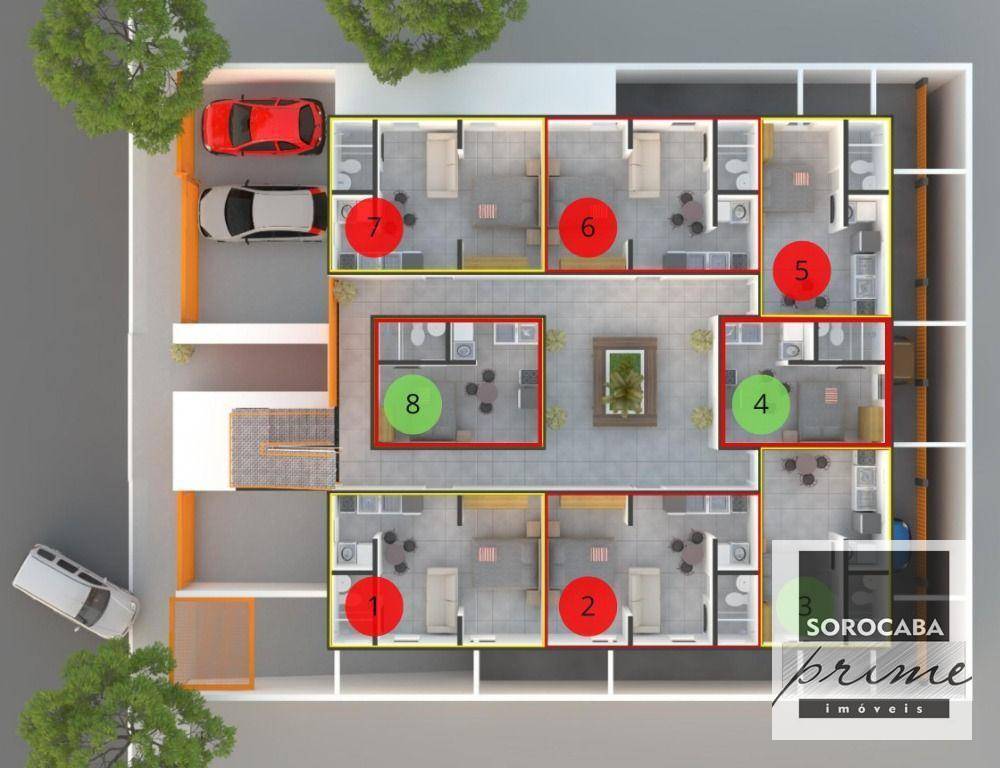Apartamento com 1 dormitório à venda, 21 m² por R$ 150.000,00 - Jardim Novo Horizonte - Sorocaba/SP