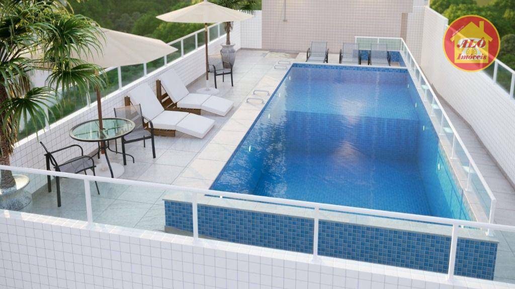 Apartamento com 2 quartos  à venda, 71 m² por R$ 468.456 - Vila Guilhermina - Praia Grande/SP