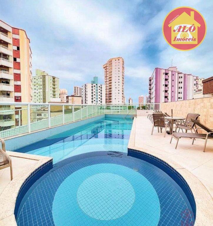 Apartamento com 2 quartos à venda, 63 m² por R$ 405.000 - Vila Guilhermina - Praia Grande/SP