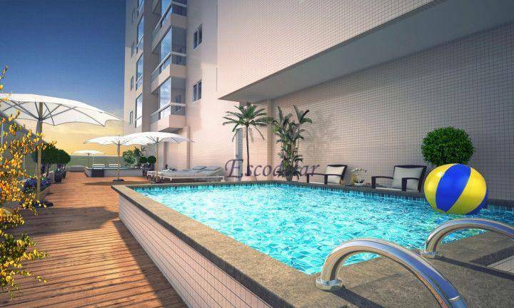 Apartamento com 2 dormitórios sendo 1 suíte,  à venda, 65 m² por R$ 510.600 - Vila Guilhermina - Praia Grande/SP