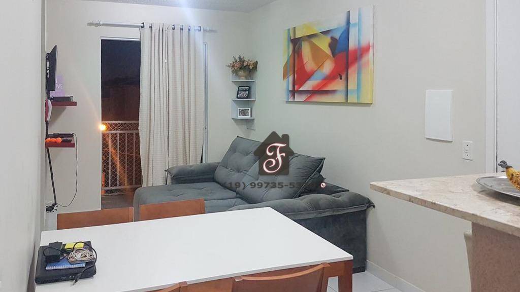 Apartamento com 2 dormitórios à venda, 48 m² por R$ 220.000,00 - Parque Prado - Campinas/SP