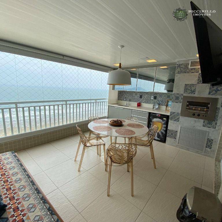 Apartamento Frente Mar com 3 dormitórios, sendo 3 suítes à venda, 166 m² por R$ 1.950.000 - Aviação - Praia Grande/SP