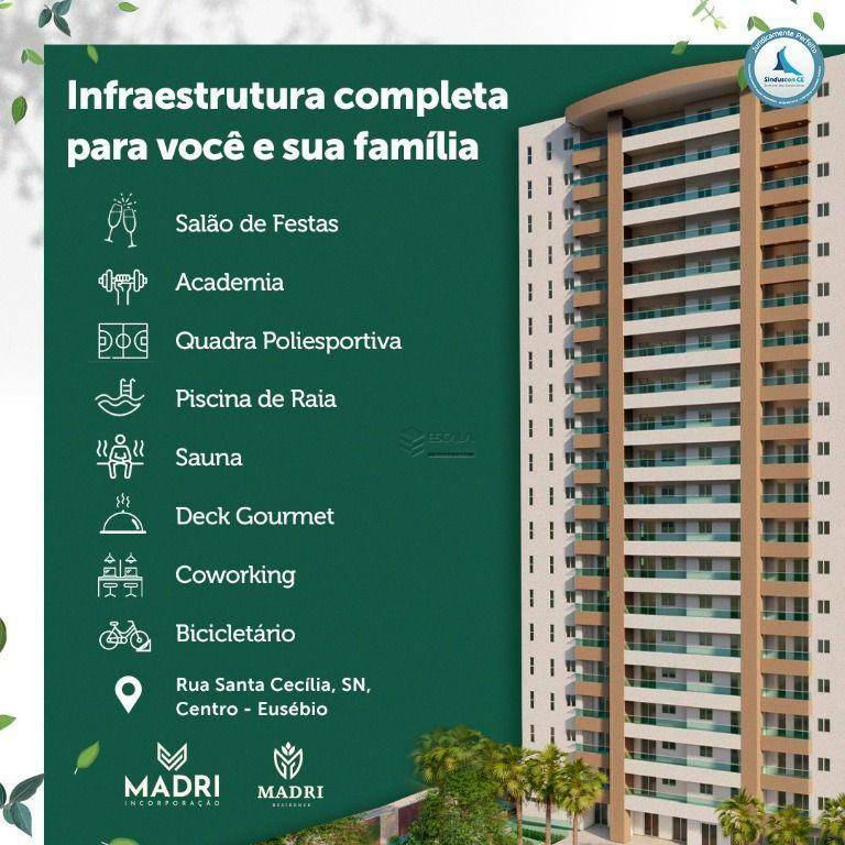 Apartamento à venda, 93 m² por R$ 714.400,00 - Centro - Eusébio/CE