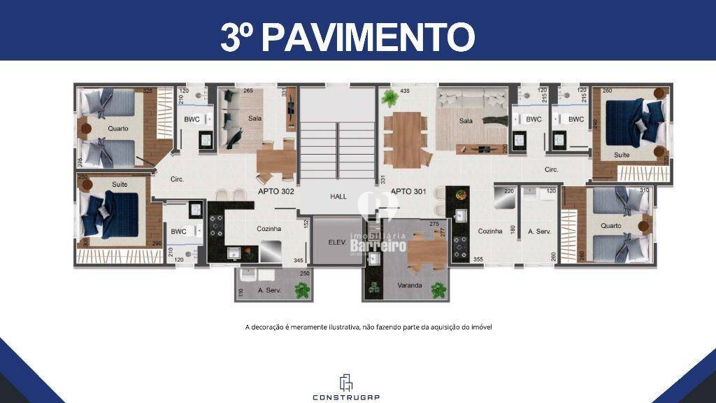 Apartamento à venda com 2 quartos, 72m² - Foto 3