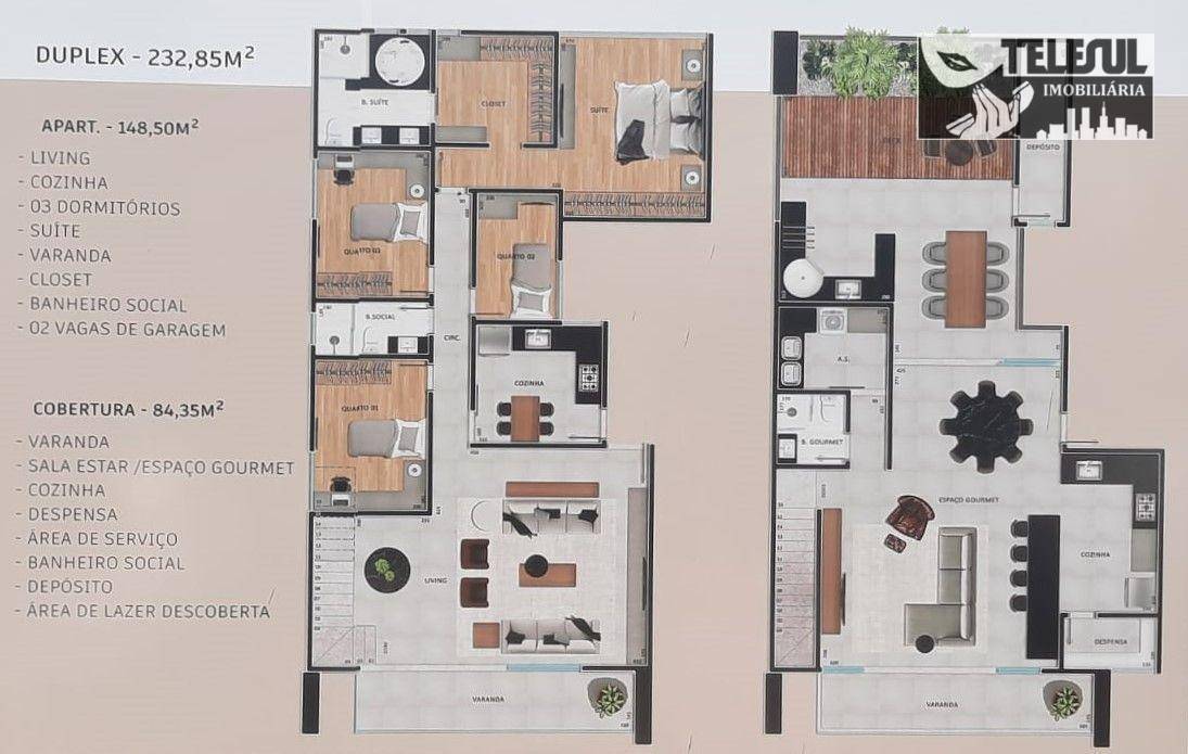 Apartamento à venda com 4 quartos, 238m² - Foto 1