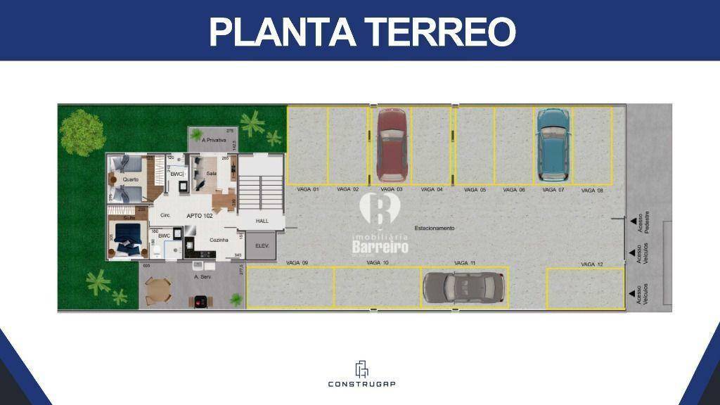 Apartamento à venda com 2 quartos, 72m² - Foto 2